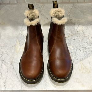 2976 WOMEN'S FAUX FUR LINED CHELSEA BOOTS